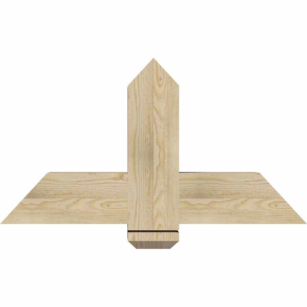 Ekena Millwork Eugene Rough Sawn Timber Gable Bracket, Douglas Fir, 36"W x 19"H x 6"D x 6"F, 13/12 Pitch GBW036X19X0606EUG00RDF - main